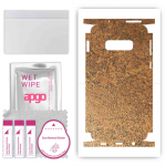 apgo Protective Skin Sticker for the back+sides compatible with Samsung Galaxy S10e, Full Wrap Film, Foil, Vinyl - Pattern Rusty Copper
