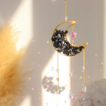 Moon Suncatcher Crystal Collection ripats, vastupidav rippuv vikerkaarep&uuml;&uuml;dja ​​ripats, auto akna aiakaunistus &otilde;ues CHINA