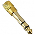 1/8 3,5 mm emane kuni 6,5 mm 1/4 isase k&otilde;rvaklappide pesa adapteri pistik stereoheli