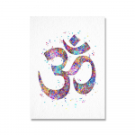 Jooga Kaasaegne L&otilde;uendimaal Abstraktne Buddha Ohm Lootoslille S&uuml;mbol Plakat Budism Prindid Plakat Elutoa Seinakunsti Dekoratsioon 40x50cm No Framed