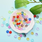 K&otilde;rvar&otilde;ngas Kaelakee K&auml;ev&otilde;ru DIY Aksessuaarid Ehted Teemantripats 6/8mm Mood 100/200Tk Akr&uuml;&uuml;l l&auml;bipaistev v&otilde;tmehoidja lahtised helmed 6mm 200pcs mitmev&auml;rviline