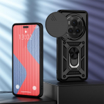 KEYSION L&ouml;&ouml;gikindel soomus&uuml;mbris HONOR Magic 6 Pro 5G libisemiskaamera objektiivi kaitser&otilde;ngaga telefoni kate HONOR Magic 5 Pro jaoks for Mgaic 5 Pro punane