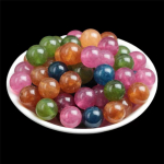 Looduslikud jadeiithelmed Ilusad mitmev&auml;rvilised helmed K&auml;sitsi valmistatud DIY k&auml;ev&otilde;ru kaelakee Ehted K&auml;sitsi valmistatud helmed Aksessuaarid 6mm*20pcs