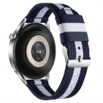 17mm 19mm 20mm kangast nailonist kellarihm SWATCH k&auml;ev&otilde;ru randmepaelale, naiste meeste k&auml;ekella, spordikella tarvikute rihm 20mm valge/sinine