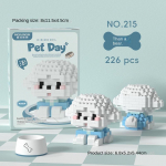 Loominguline looma ehitusplokk husky &scaron;nautseri &otilde;ppem&auml;nguasi t&uuml;drukutele Bichon-226Pcs