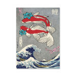 Vintage Jaapani kunsti l&otilde;uendimaalid The Great Wave Kanagawa plakatid ja v&auml;ljatr&uuml;kid seinakunsti pilt kodu kaunistamiseks 21x30cm No Framed