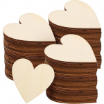 10 tk l&otilde;petamata t&uuml;hjad s&uuml;damikud 4 x 4 tolli (umbes 10 x 10 cm) Naturaalsest puidust l&otilde;igatud t&uuml;kid isetegemiseks (S&uuml;damekujuline) helekollane v&auml;rv