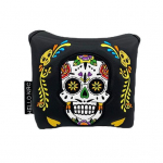 Mallet Putteri kate Magnetiline Mallet Golfiklubi kate Unikaalne pealuuga tr&uuml;kitud golfiputteri peakate Blade Putteri kaitse golfitarvikud valge