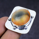 Shell Gemstone handmade 925 Sterling Silver gift Jewelry Ring Size 8 i7a47