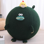 Suure &uuml;mmarguse palliga joogapallipadi pl&uuml;&uuml;sist m&auml;ngunukk Panda krokodillinukk 50cm（0.9kg） roheline