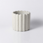 Loov Tsementist Lillepott Sukulentide Pott Istutusn&otilde;u Kodu Dekor Lauakaunistused Aia Kaunistus Bonsai Taimepott L-16.4x16.4x15.5cm valge