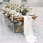 L&auml;bipaistev &scaron;ifoonist luksuslik soliidne v&auml;rviline lauajooks, sinine maal&auml;hedane Boho pulmapidu Pruudi du&scaron;&scaron; S&uuml;nnip&auml;eva kodu j&otilde;ulukaunistus 119'' x 28'' 70cm by 300cm