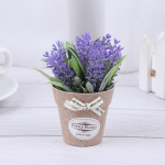 Kunstlik taim Dekoratiivlilled V&otilde;ltslilled Minipoti bonsai roheline taim lilla