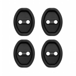 SEAMETAL autoukse amortisaator universaalne painduv lukukaitse silikoonist autoukse luku riivi katte padja lisatarvikud 4pcs must