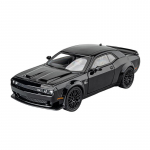 1/32 Dodge Challenger SRT Sulamist Sportauto Mudel Simulatsioon Valatud Metallist M&auml;nguasi Muscle Car Mudel Heli ja Valgus Laste M&auml;nguasi Kingitus must