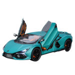 1/24 Lamborghini Revuelto Sulamist Sportauto Mudel Diecast Metallist M&auml;nguasi V&otilde;idus&otilde;idu Superauto S&otilde;idukid Mudel Heli ja Valguse Simulatsioon Laste Kingitus sinine