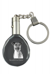 Fox Terrier Smooth - pendant with a photo of a dog, crystal key ring in a gift box, a unique gift by Art-Dog