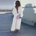 Temperament Commuter rev Kootud kardigan kollaaž &uuml;hev&auml;rviline pikk naiste trikotaaž kampsun S