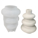 Ringid Vaas Silikoonvorm Elegantne Kodu Dekoratsioon K&auml;sit&ouml;&ouml; Vorm K&otilde;rge Temperatuurikindel Epoks&uuml;vaigu Kaunistusvorm S