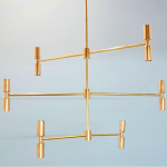 Twined Tales L&uuml;hter Kaasaegne Riputusvalgusti 3 Kihti 12 Valgust Sputnik L&uuml;hter Stiilne Messing Kuninglik Valgusti Kaasaegsele Majale 38" Diameter kuldne