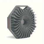 Silikoonist pol&uuml;gonaalne kehakoorija vannihari Kaasaskantav vannimassaažipuhastushari vannit&ouml;&ouml;riistad. roosa