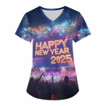 Naiste moodsad V-kaelusega l&uuml;hikeste varrukatega t&ouml;&ouml;r&otilde;ivad, taskutega, tr&uuml;kitud topid XXXXL punane