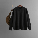 Naiste &Uuml;legabariidilised Pikak&auml;elised Kampsunid S&uuml;gis &Uuml;mmarguse Kaelusega Soonikuga Kootud Vabaaja Pehme Pullover Kampsun Topid Naistele L&otilde;tv L&otilde;ige &Uuml;hev&auml;rviline Kootud Jumper Komplekt one size must