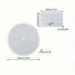 1 Komplekt Suur &Uuml;mmargune Rooma Numbritega Kell Silikoonvormi Komplekt K&auml;sitsi Valmistatud DIY Ehted, Seinale Riputatav Ja Kodu Dekoratsioon Epoks&uuml;vaiguga valge