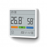 ATuMan TH1 h&uuml;gromeeter siseruumides vedelkristallekraaniga, kaasaskantava kellaga temperatuuri niiskusmonitor valge