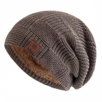 Uus Unisex Snow Label Talvem&uuml;tsid Mood Slouchy Beanie M&uuml;ts Fliisvoodriga Soe Kootud M&uuml;tsid Mehed Naiste Suusa Nokam&uuml;ts 55cm-60cm khaki