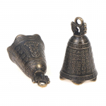 2 tk antiikne kell Hiina mini messingist vasest skulptuur Pray Guanyin Bell