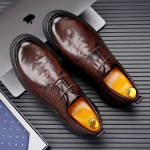 Moodsad nahast jalatsid meestele 2024. aasta kevad Uued meeste &auml;rilised vabaaja pehme tallaga, libisemiskindlad hingavad jalatsid, mis sobivad jalatsid Zapatos 38 must