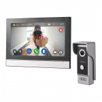 1080P Traadita Video Uksekella Kaamera Monitoriga TY &Auml;pp WiFi 10-tolline Suur Puuteekraan Video Ukse UK Plug