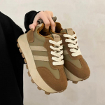 Mood Platvorm Naiste Tossud Br&auml;ndi Kingad Naistele 2024 S&uuml;gis Uus Retro Mitmek&uuml;lgsed Vabaaja Kingad Talv Pl&uuml;&uuml;s Soe Kinga Zapatos Mujer 35 khaki