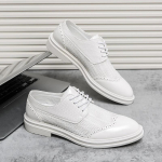 Moodsad luksuslikud Derby meeste kingad Brogue Hingavad Moodsad Kleidi- &Auml;ri- Kontori- Vabaaja Pulmapeo Nahast Kingad Mehele 2024 Zapatos 38 gray