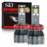 2tk H4 H7 LED Canbus H8 H11 H1 H3 50000LM 100W HB3 9005 HB4 9006 9012 Hir2 CSP LED auto esitulede pirnid Auto udutule kaugl&auml;hitule esilatern 6000K H11 H8