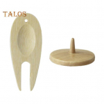 Golf Divot Tool Green Bamboo Fork Golfi joonduspallimarker Golf Divot Fixer Tool Puidust golfitarvikud meestele C