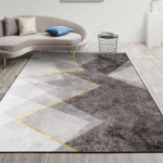 P&otilde;hjamaade geomeetriline kristallveluurvaip suur ala elutoa vaip kodu libisemiskindel ja mustust h&uuml;lgav diivanilaua matt 1600MM x 2300MM