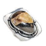 Natural Septerian Stone Gemstone 925 Sterling Silver Jewelry Ring Size 7 v2d82