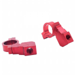 2 tk Mootorratta ATV tahavaatepeegli kronsteini kinnitusadapteri hoidiku klambrikruvi CNC alumiiniumist 22 mm 7/8 juhtraud universaalne kuld