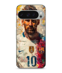 Kaitse&uuml;mbris - MANIACASE - Google Pixel 9 Pro - Silikoon - Must - Messi Barcelona Argentina must