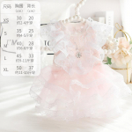 Koerte pitsist v&otilde;rkkleit Kevad/suvi &otilde;huke kassi printsessi kleidid mustad pitskleidid v&auml;ikesed koerad lemmikloomade tutudog kleit kutsikate riided XS