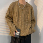 Meeste talvine mitmev&auml;rviline soe retrokaelusega paksendatud kampsun, silmkoeline pullover, suur vabaaja kampsun XXXL