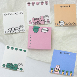 6 tk(600 lehte) Animal Series Mini Brick Armas &otilde;pilaste m&auml;rkmik, &otilde;ppem&auml;rkmete planeerimispaber, m&auml;rkmik 6pcs-8*8cm