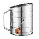 Roostevabast terasest jahus&otilde;el 3 tassi peene v&otilde;rguga p&ouml;&ouml;rlev k&uuml;psetuss&otilde;el koos mugava k&auml;epidemega Vastupidav ja kergesti puhastatav Ideaalne kookide jaoks.