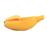 Uus loominguline multifilmimustriga lemmiklooma banaanipesa poolsuletud v&auml;ike ja keskmise suurusega kassipesa ja koerakuut nelja hooaja universaalne lemmikloomavoodi XL: 90 * 30 * 20CM yellow