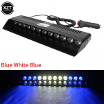 Auto vilkuvate tulede lamp 12 LED-i punane/sinine/merevaigukollane/kollane/valge politsei led-vilku avarii-hoiatustuli autole 12V 12W