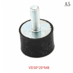 M3 M4 M5 M6 M8 kummist amortisaatori vibratsioonivastane isolaator Kinnitused poolid A5