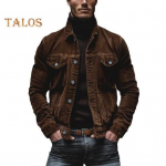 Meeste kevadine s&uuml;gismantel velvetist lahtik&auml;iv krae lahtised &uuml;ler&otilde;ivad &Uuml;herealine n&ouml;&ouml;bitav pikkade varrukatega avar mantel tutvumiseks igap&auml;evakoolis M kohv