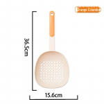 Toidukvaliteediga pelmeenikurn ja nuudlis&otilde;el &ndash; kuumakindel pika k&auml;epidemega k&ouml;&ouml;git&ouml;&ouml;riist 1 piece oranž